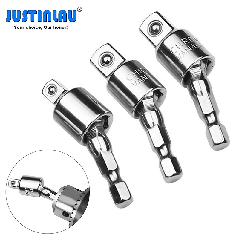 Electric Drill Socket Adapter Socket Wrench Set Hexagon Shank Square Socket Drill Bit Can Rotate and Extend The Conversion Rod