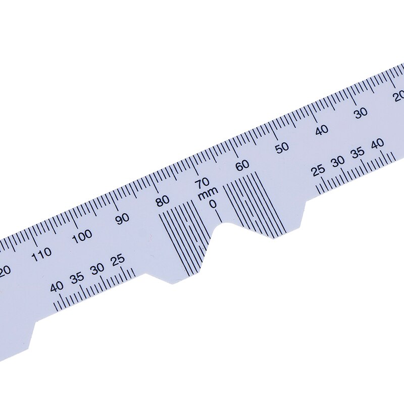 4pcs/Set Pupillary Distance Rulers White Eye Straight Edge PD Ruler 4 Types