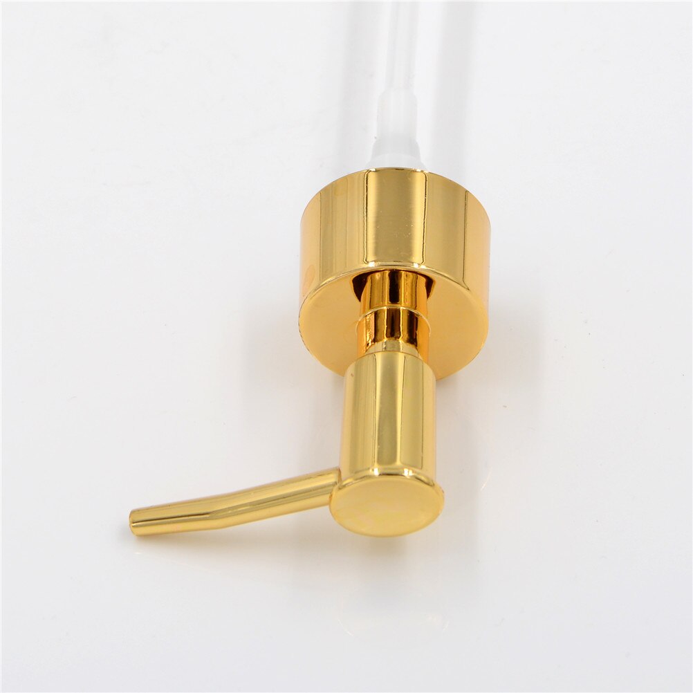 1Pcs Gold Silver Stainless Steel Soap Pump Liquid Lotion Gel Dispenser Replacement Jar Tube Tool