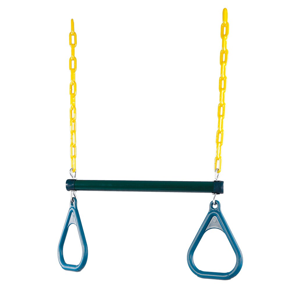 Udendørs trapeze svingstang ringe kæde sæt fitness træning gymnastik tilbehør egnet til at sætte i legeplads baghave