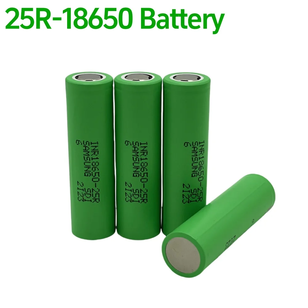 Batterie aste au lithium-ion INR18650-25R 3.7V 2000mAh pour télécommande Durable 24.com + chargeur
