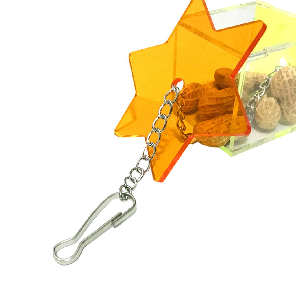 Pet Bird Acrylic Accessories Foraging Bird Macaw Cockatoos Birds Hanging Toys