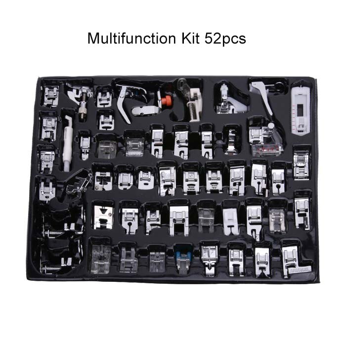 32/42/48/52/62 pièces Machine à coudre multifonction presseur pied presse pieds Machines à coudre pieds Kit pour frère chanteur Kit de couture: 52pcs