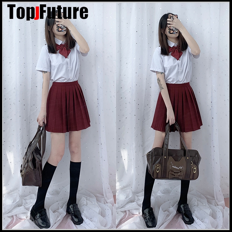 Uniformes scolaires japonais femmes filles, couleur unie plissée, costume JK noir bleu marine gris, jupe de Style académique pour lycéennes