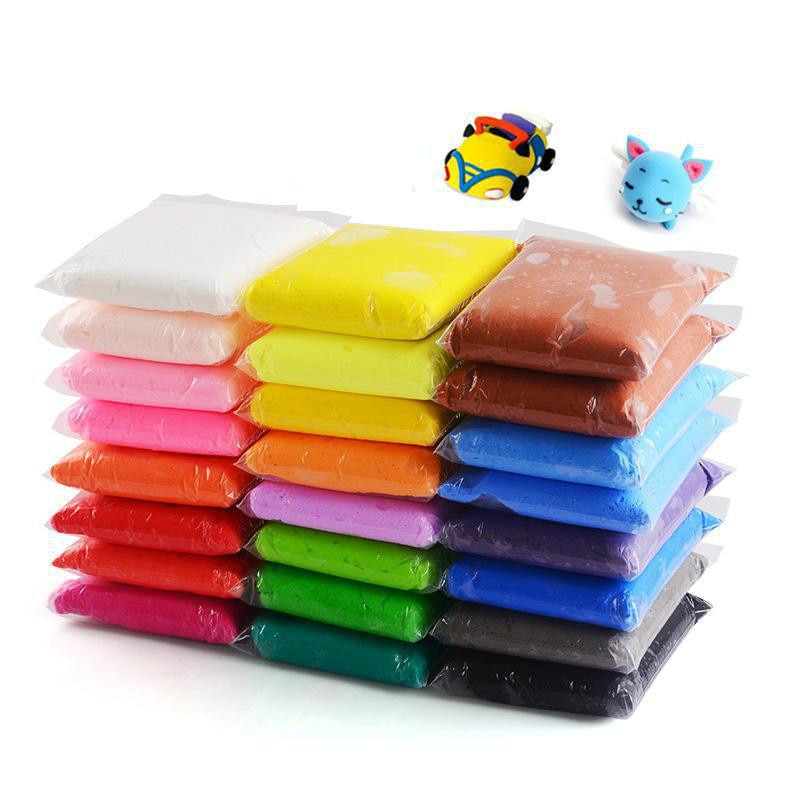 Light Fluffy Polymer Clay Light Plasticine Modelling Clay DIY Plasticine 5D Toys Children Birthday Putty 36color 380g/set