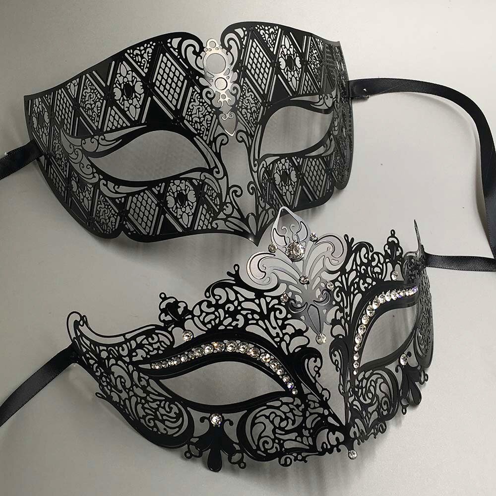 Luxus Metall Filigrane Strass Venezianischen Partei Maske Maskerade Paar Liebhaber WEIHNACHTEN Veranstaltung Hochzeit Maske viel