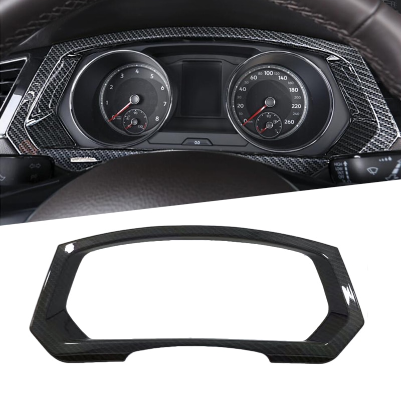 Midden Console Instrument Panel Opzichtig Dashboard Cover Frame Carbon Fiber Voor Volkswagen Tiguan Tweede Generatie