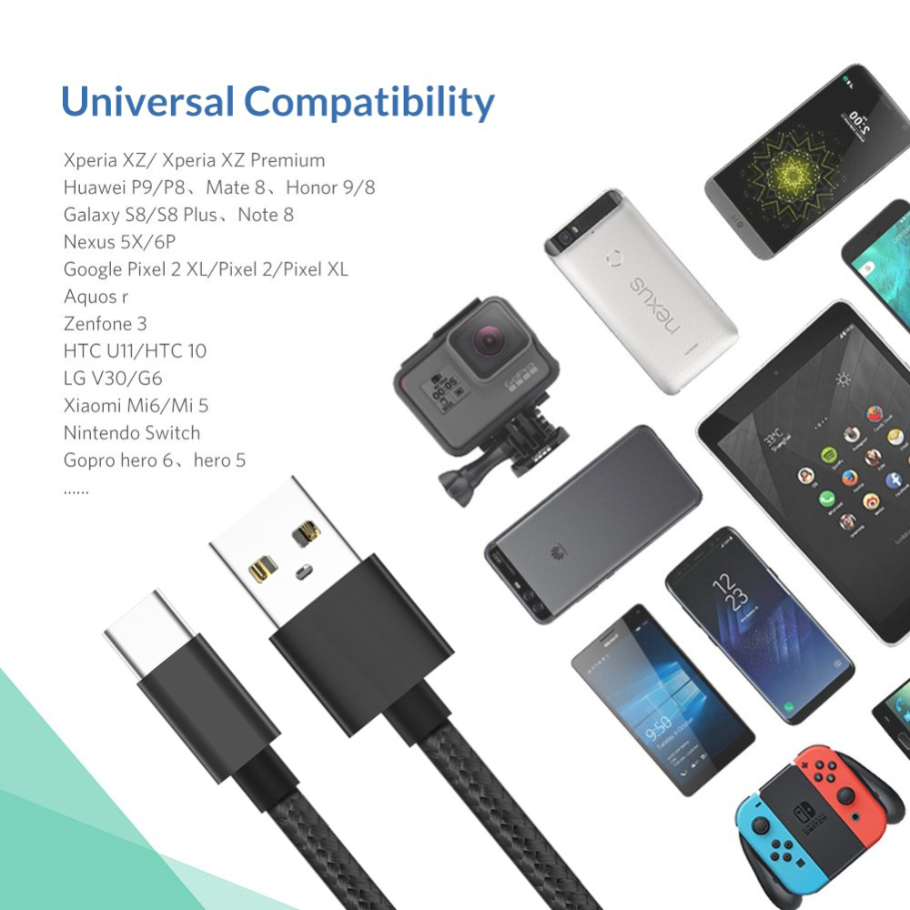 USB Typ C Kabel S9 S8 Plus Samsung Typ C USB Kabel 2A Schnelle Ladegerät Daten S8 Note8 C5 C7 c9 pro S8 Aktive für huawei P10 P9 plus