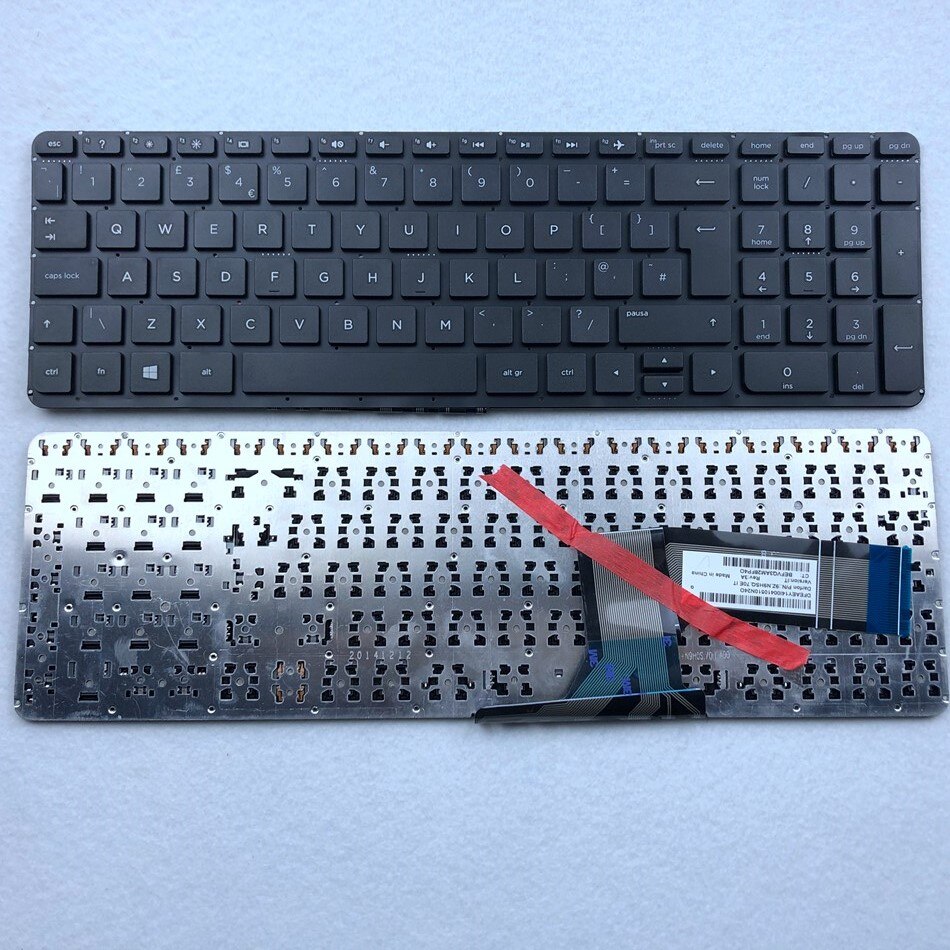 UK Laptop Keyboard For HP 15-P 15-K 15-V 15T-K100 200 15Z-P000 17T-F 17-K 17Z-F 17-F Series UK Layout