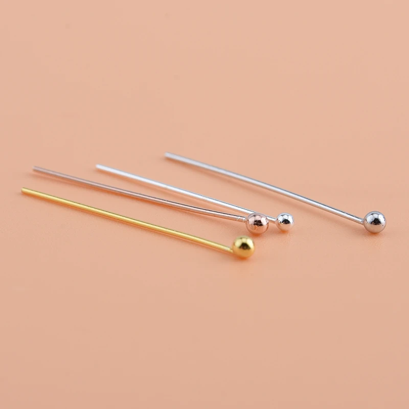 10 Pieces 925 Sterling Silver Ball Pointer Handmade DIY Making Materials Jewelry Accessories