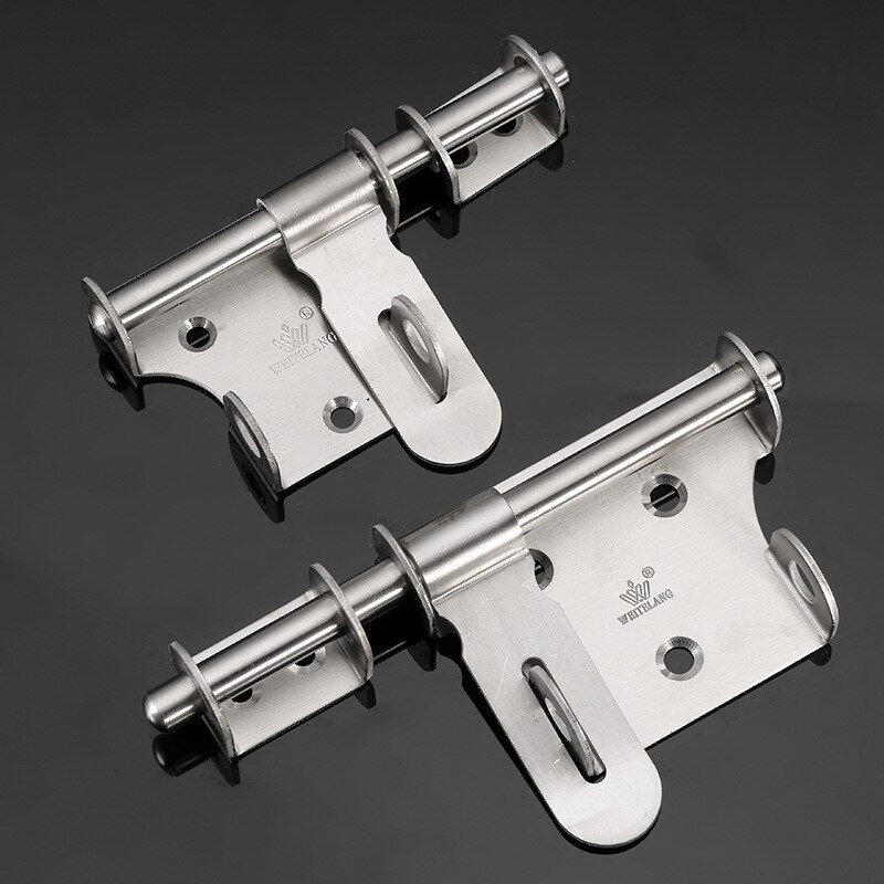 2pcs heavy-duty door latches with locks security door latches Stainless steel left and right latches security door latches