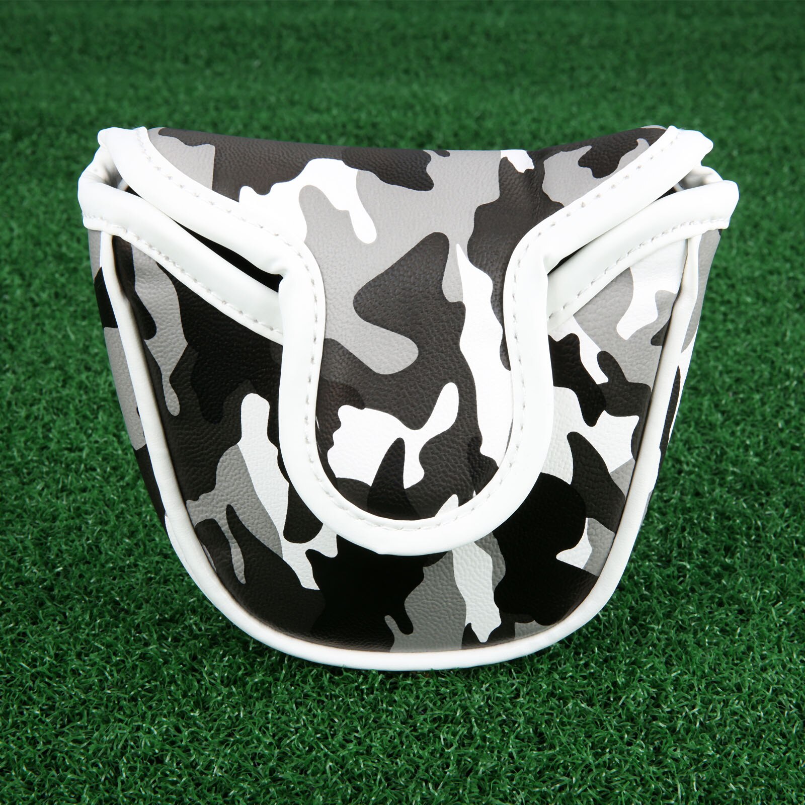 1Pc Golf Putter mettre couvre-chef magnétique boucle maillet Putter couverture sac PU cuir Camouflage motif Golf Club têtes couvre