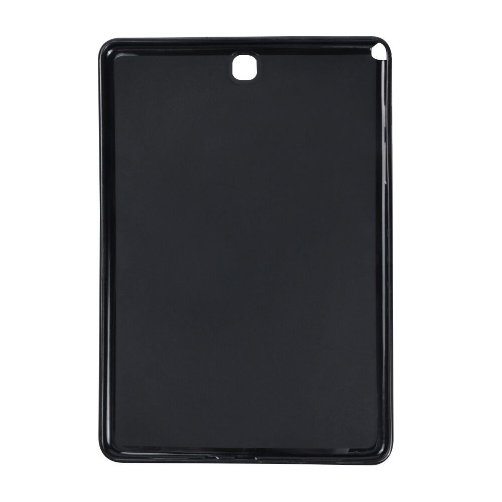 Surfplatta fodral för samsung galaxy tab  a 9.7 tum sm -t550 sm-t555 p550 p555 9.7 '' funda pc bak pu läder smart cover auto sleep: Mjukt skal