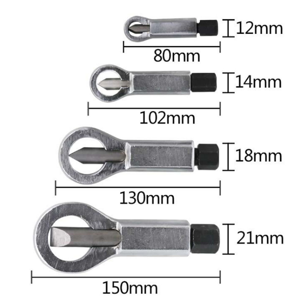 Séparateur d&#39;écrou endommagé, résistant à la rouille, outil de coupe, clé hexagonale en acier, 1 pièce