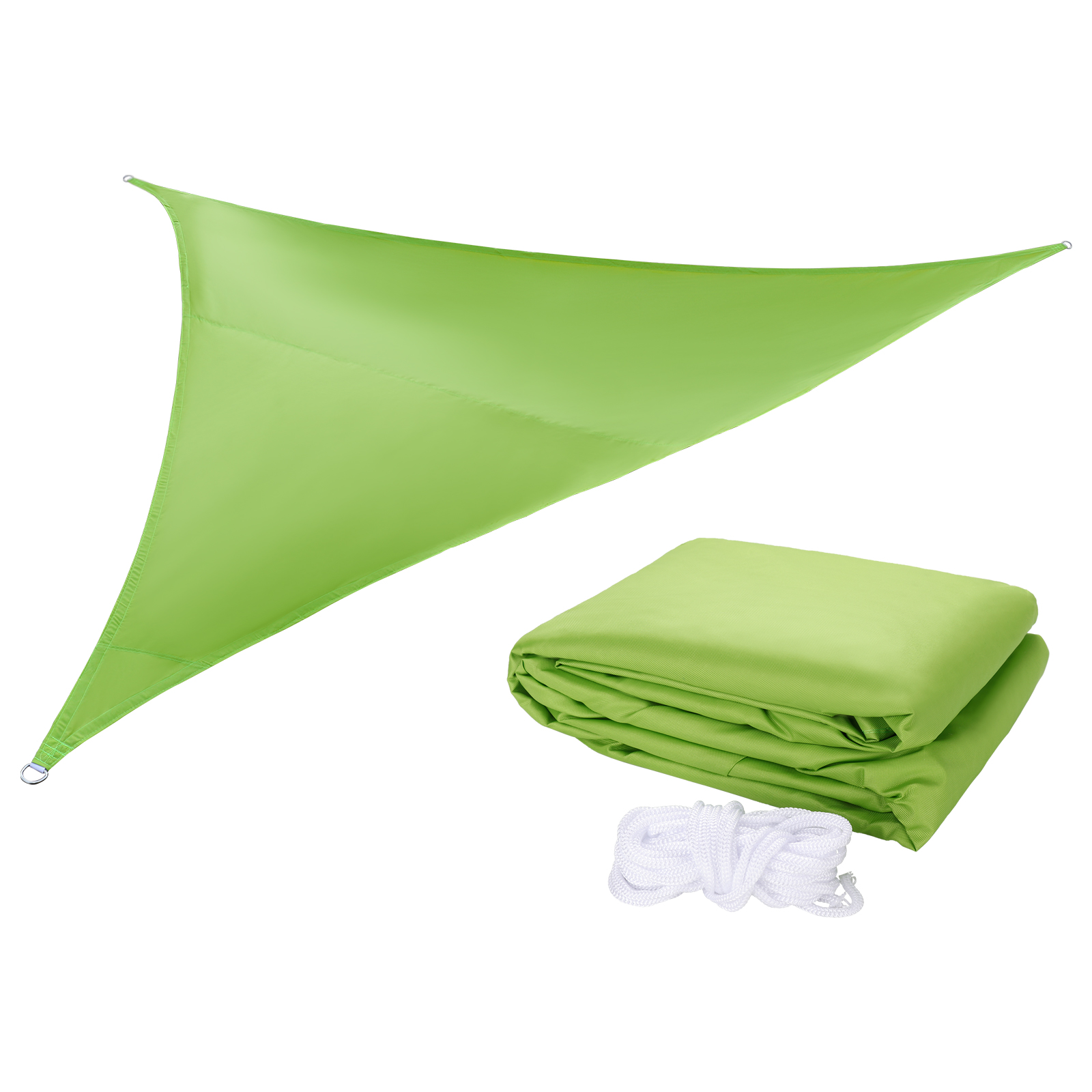 Swimming Pool Balcony Terrace Awning Shade Sail For Outdoor Patio Backyard Carport Waterproof With Three Ropes 3*4*5 M Sunshade: Green