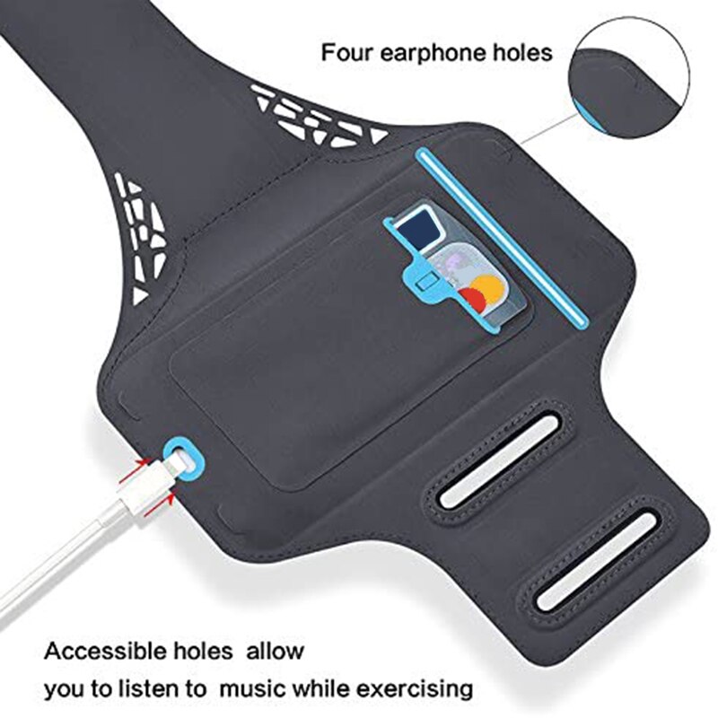 Universel Étanche Téléphone Bras De Suspension réglable Pour Le sport, La randonnée, le vélo, porte Avec empreinte digitale Appuyez Sur la Touche