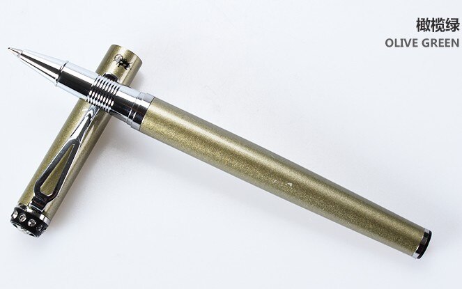 JINHAO 301 stylos à bille en métal de luxe bureau nom d'entreprise écriture argent Clip rouleau stylo à bille étudiant école papeterie Gel Pe: B