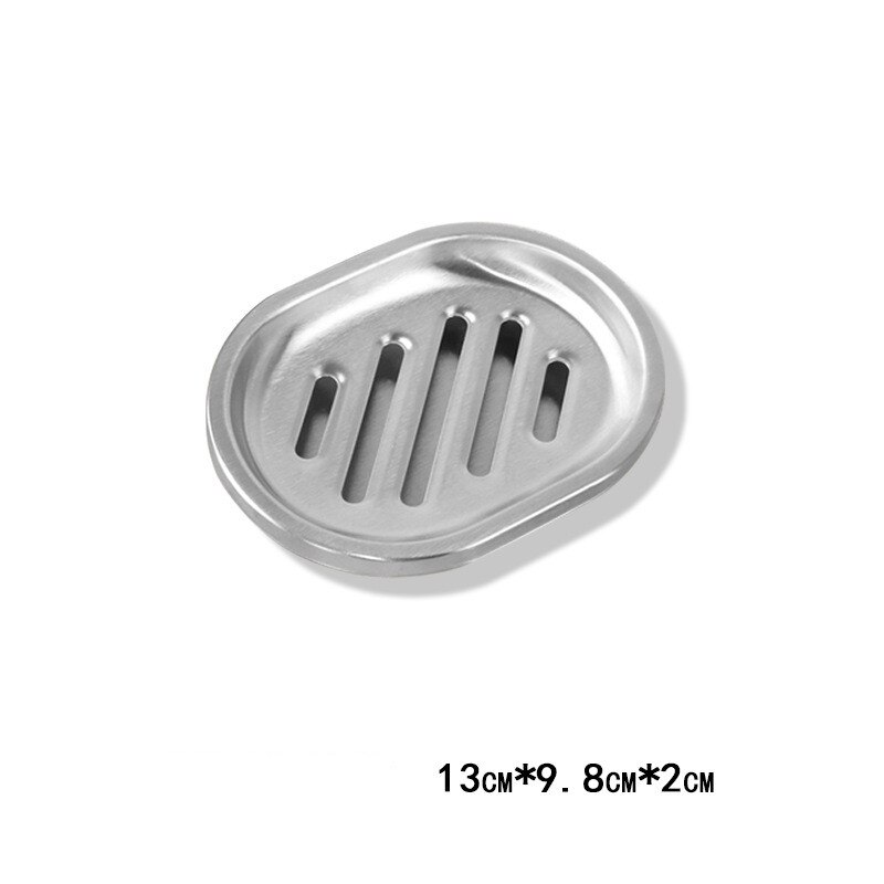 Rvs Zeepbakjes Double Layer Zeephouder Aftappen Zeep Rack: B