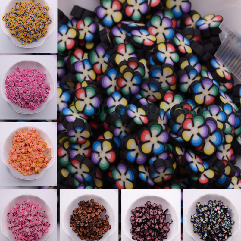 65g tamaño medio Fimo, rociadores de barro colorido para dulces para manualidades, DIY, decoración para scrapbook, relleno de barro cristalino