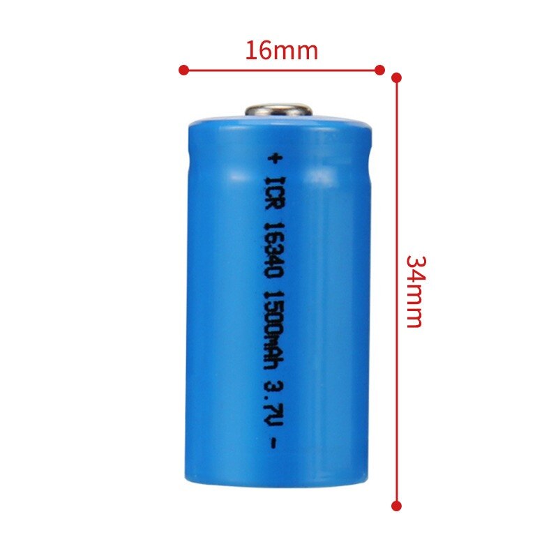 3.7V 1500mAh Rechargeable Li-ion Batteries 16340 CR123A Battery For CR123A 16340 battery For LED Flashlight Travel Wall Charger