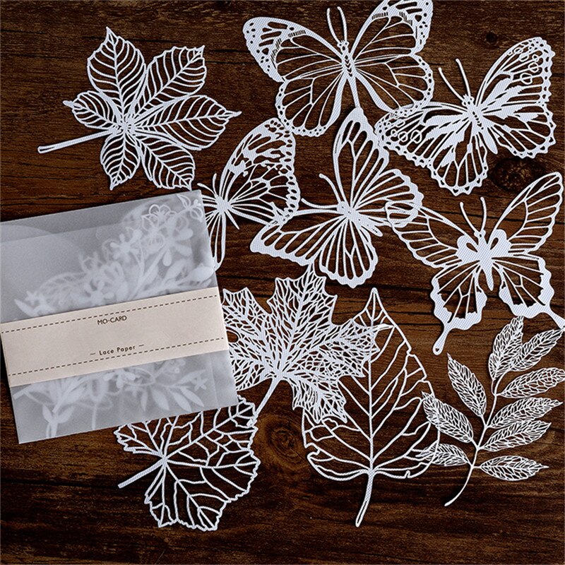 Kokorosa Lace Paper Hollow Tableware Decoration Packaging Pattern Round Windowed Square Door Scrapbook Paper Wrapping Paper