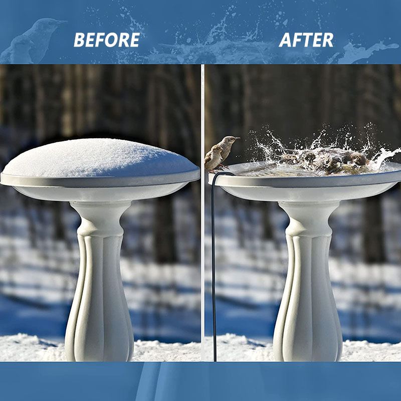 Riscaldatore del Deicer del bagno dell'uccello riscaldatore di acqua del Deicer del Birdbath controllato termostaticamente automatico per il Patio del prato inglese del giardino B99