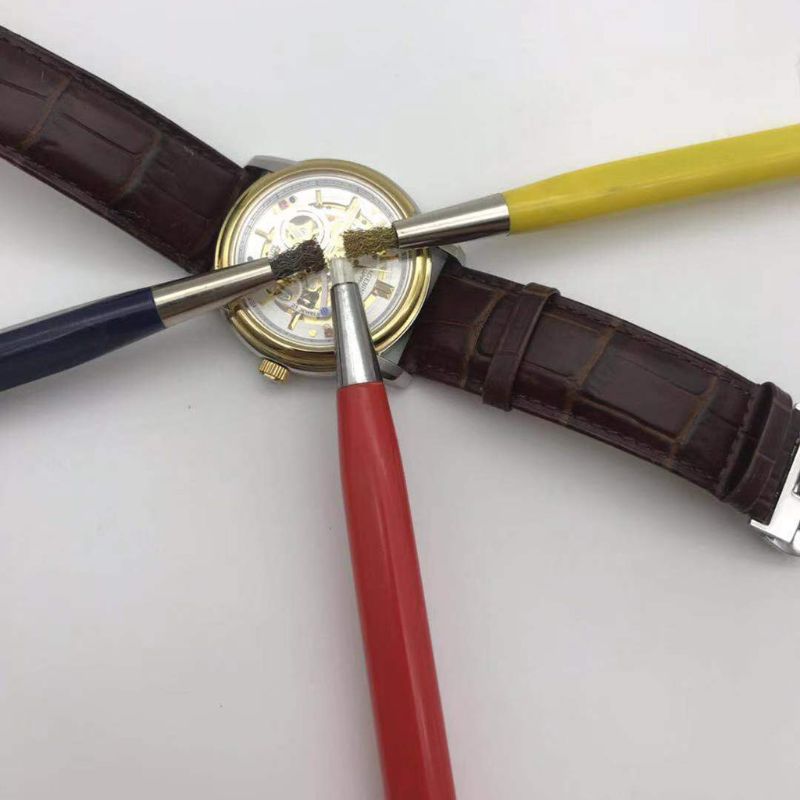 3pcs/set Fiberglass Brass Steel Scratch Brush Pen Polish Watch Rust Dirt Remover N1HF