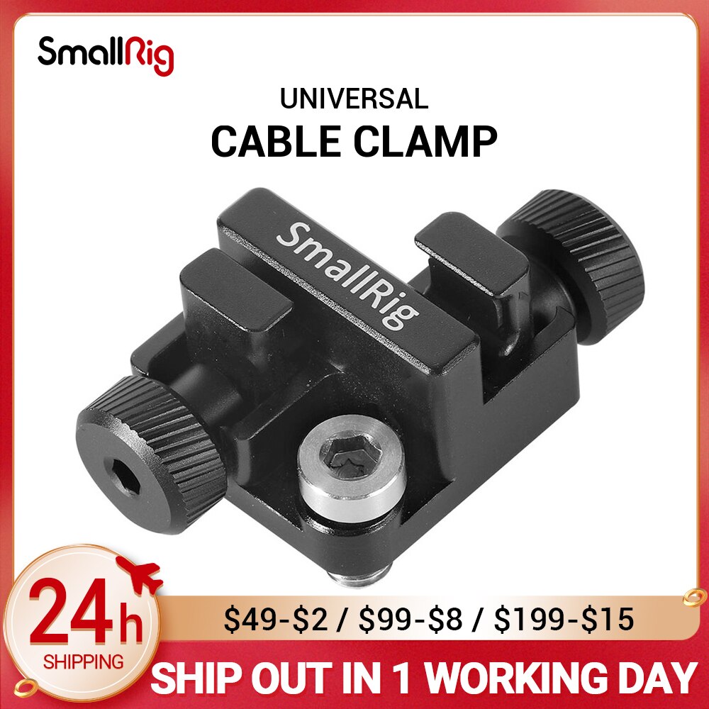 SmallRig Universal Kabel Klemme für DLSR Kamera Passt Kabel Durchmesser von 2-7mm wie mikrofon kabel, power kabel BSC2333