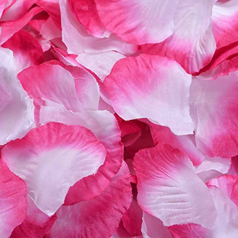 500 sztuk/paczka 5*5cm płatki kwiatów ślub suszone róże płatki sztuczne Petalas De Rosa dekoracje małżeństwo pokój kwiat róży