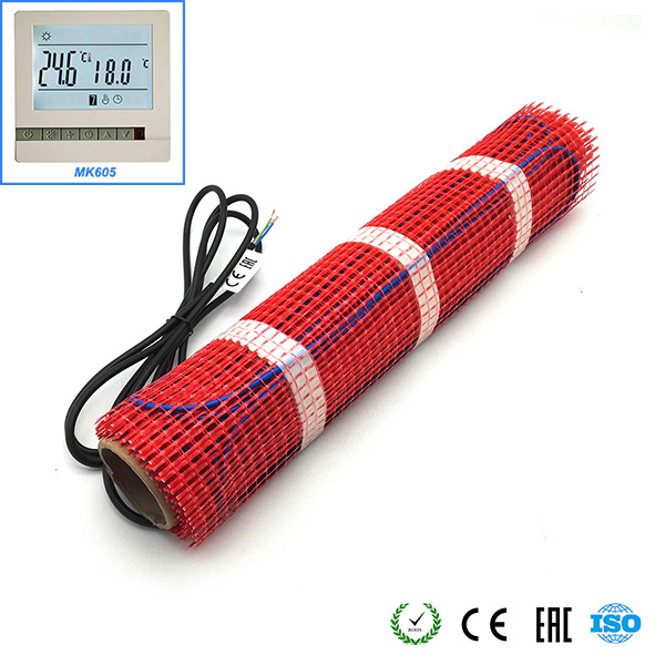 Minco heat 2m x 50cm laatan alla sementin lämmin lattialämmitysmatto 230v 150w:  mk605: n kanssa