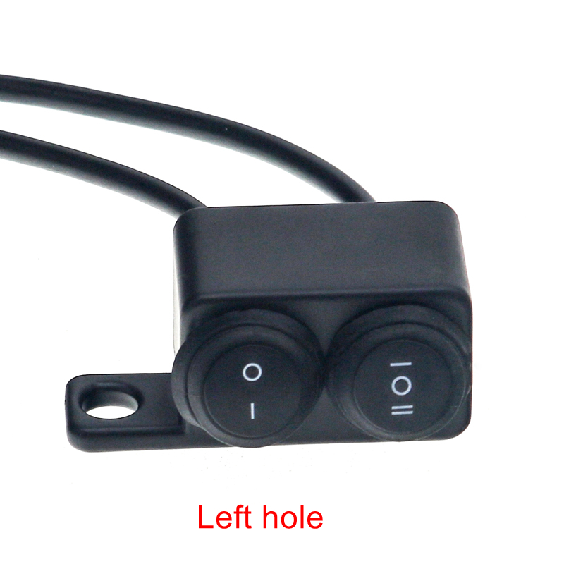 MotoLovee Motorcycle Switches Connector Handlebar Switches On/off Button Connector Push Dual Button Waterproof Switch Motorbike: army green