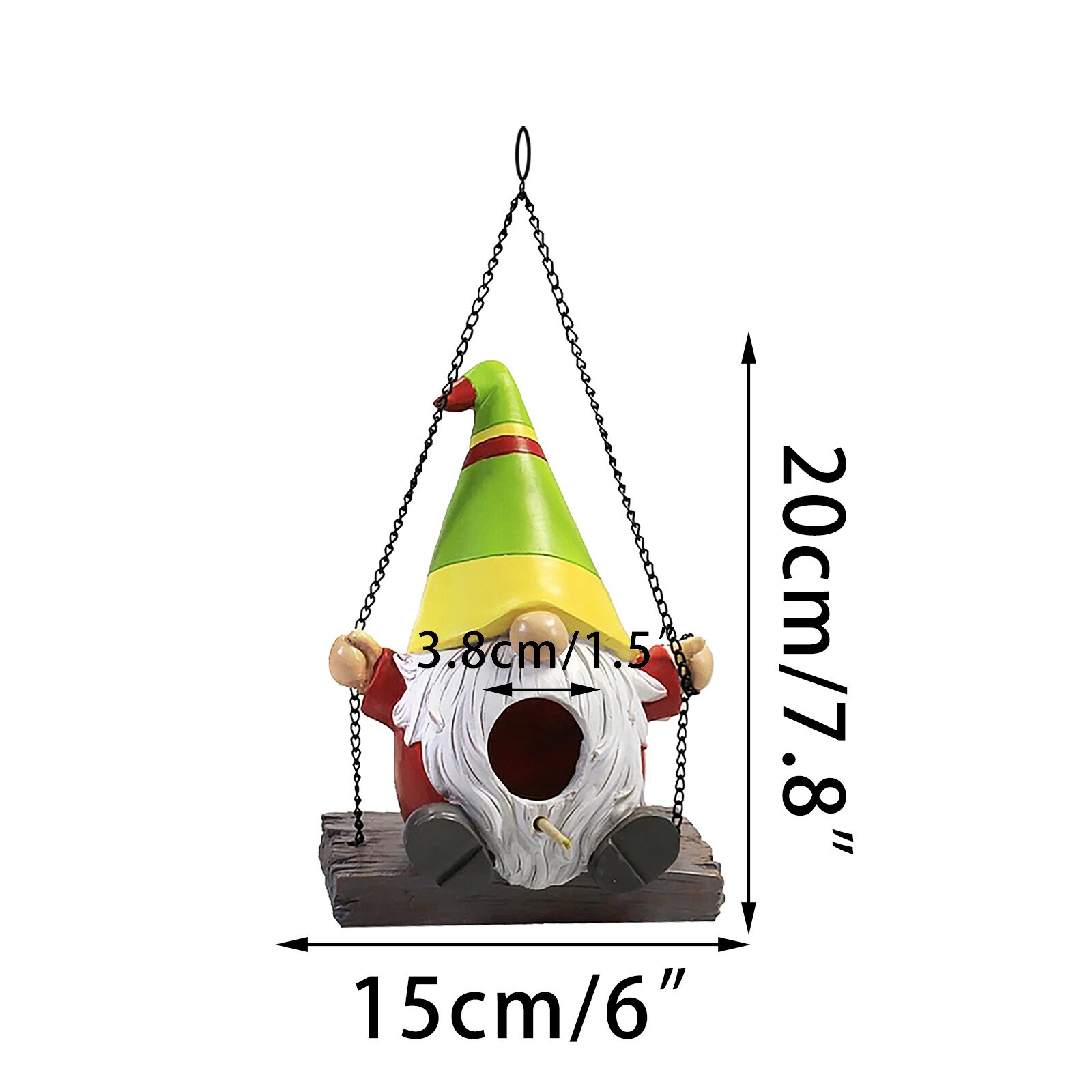 Faceless Pop Vogel Huis Tuin Goblin Vogel Huis Kunstmatige Outdoor Vogel Huis Opknoping Vogel Huis Decor Outdoor Vogelnest Hut