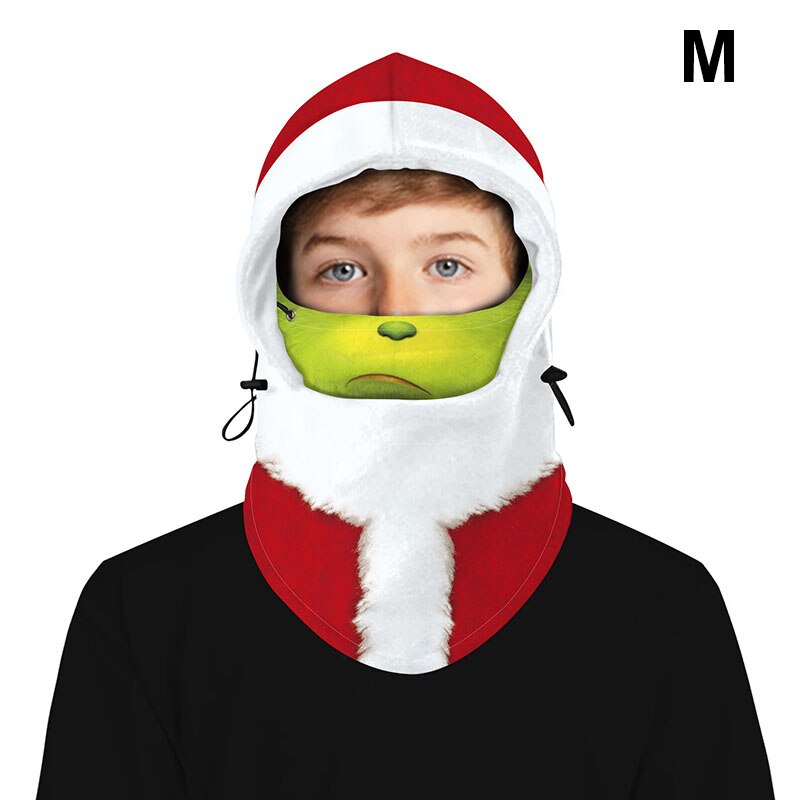 Mascarilla deportiva de seguridad para niños, máscara con capucha 3D, exterior, cálida, CNT 66: m
