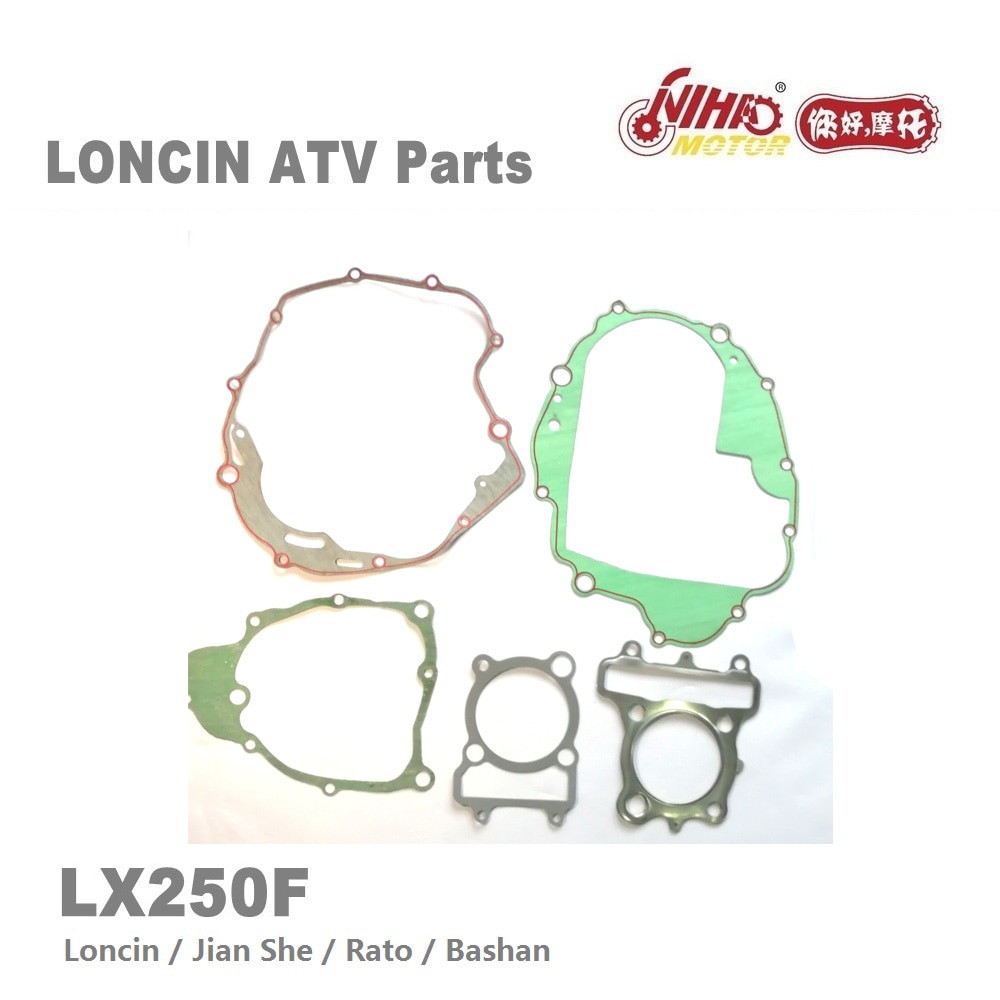 Lx -118 loncin atv dele pakningssæt  lx250 js171 fmm  lx250f 250cc quad gokarts motor reservedele til jianshe bashan rato kayo nihao moto