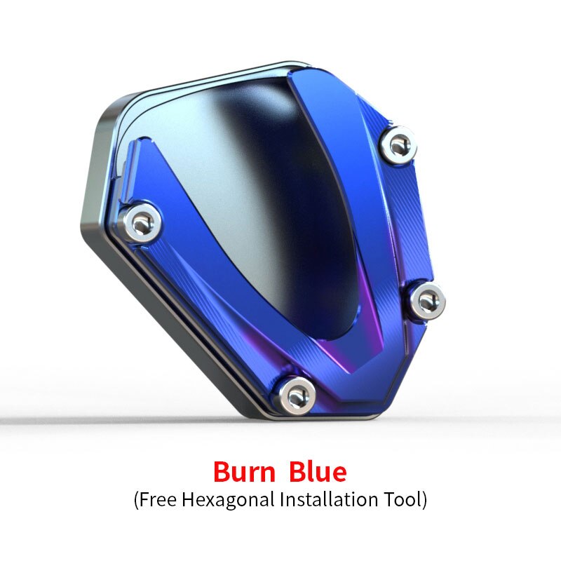 Voor Zontes ZT310-M Scooter Side Ondersteuning Pads Verhogen En Verbreden Antislip 310M Side Beugels Verhogen Voet Pads: Burn  Blue