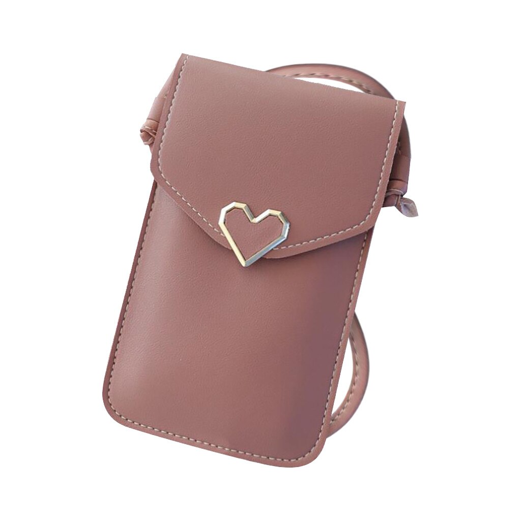 Bolsa de couro pu da moda para celular, bolsa de ombro com capa para celular iphone 11 pro max telefone universal,: G