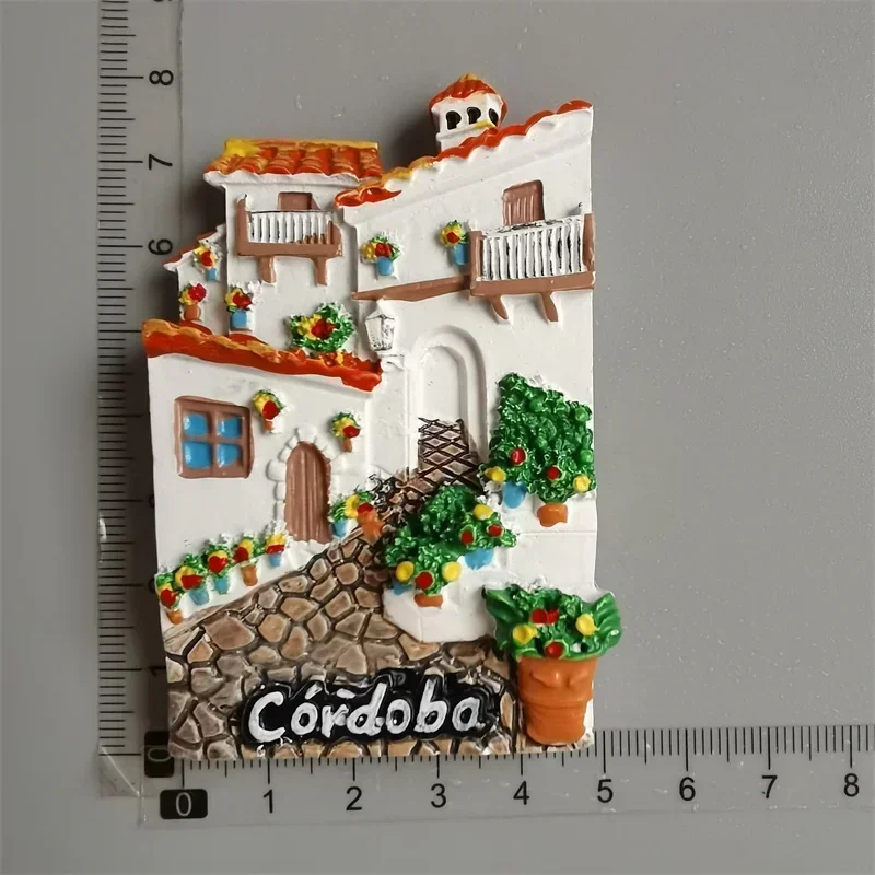 Aimants de réfrigérateur Souvenir de Barcelone Espagne, Colomb Granada Ibiza Priority ilia Maalaga, Autocollants pour la décoration de la maison et de la cuisine: green