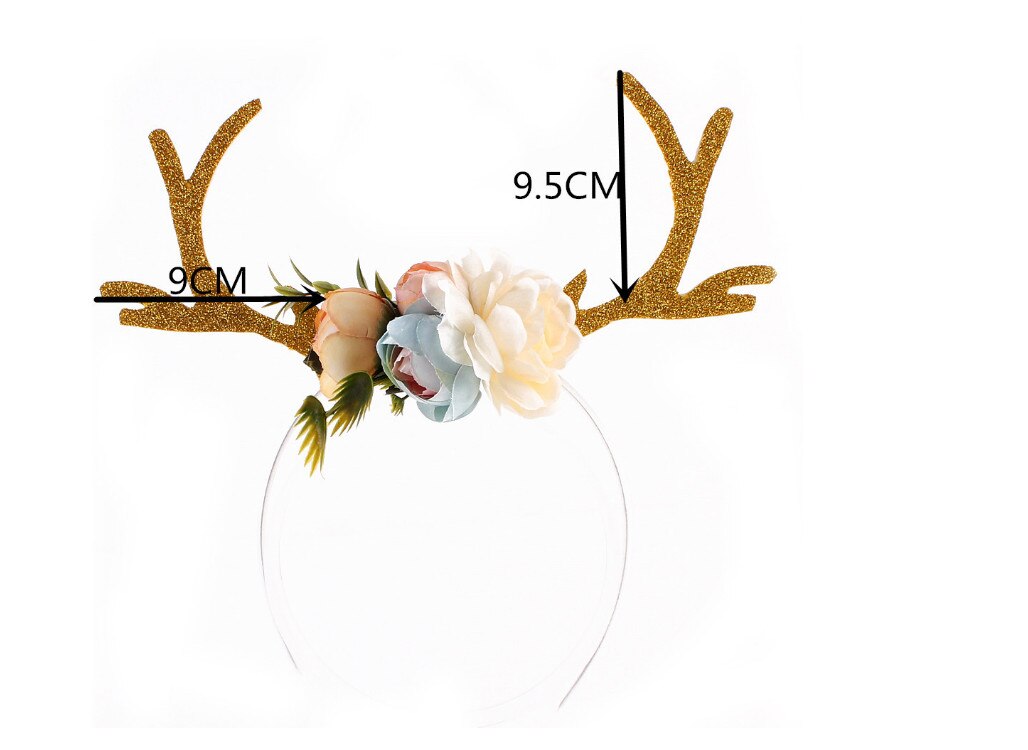 rentier Geweih Stirnband Weihnachten und Ostern Party DIY Frauen Girs Kind Weihnachten Hirsch Kostüm Ohr Party Haarband: 2