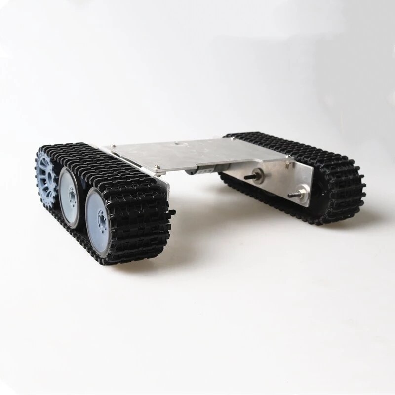 Tank Chassis Afstandsbediening Mini TP105 Platform Met Metalen Paneel/Verstelbare Track Dc Motor Voor Arduino Diy
