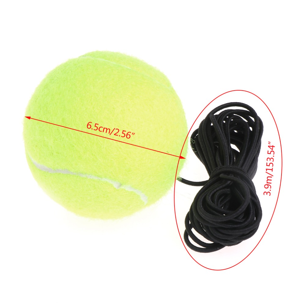 Pelota de tenis de resistencia verde, cuerda de goma elástica para ejercicio, rebote