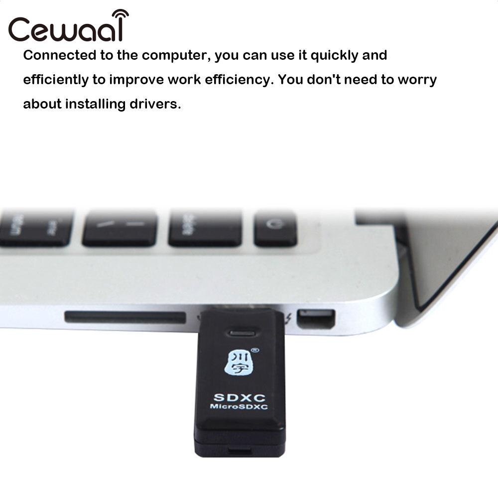USB 2.0 Memory Card Reader 2 in 1 TF Card Reader Laptop Desktop SD Card Reader