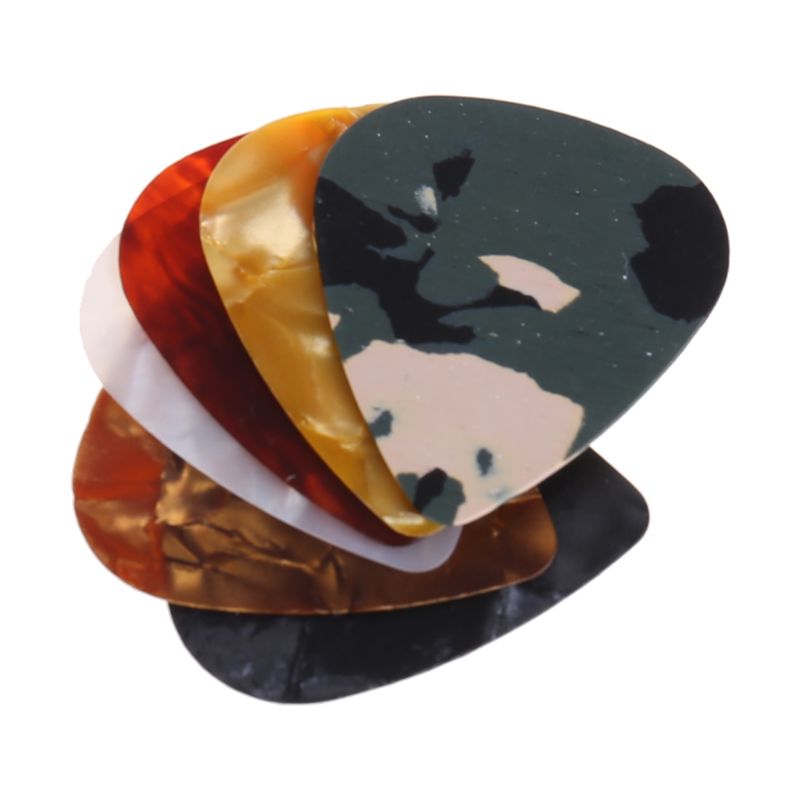 Guitar Pick Plectrum 100pcs Triangle Celluloid Instruments 0.46mm Random Color Y4UB