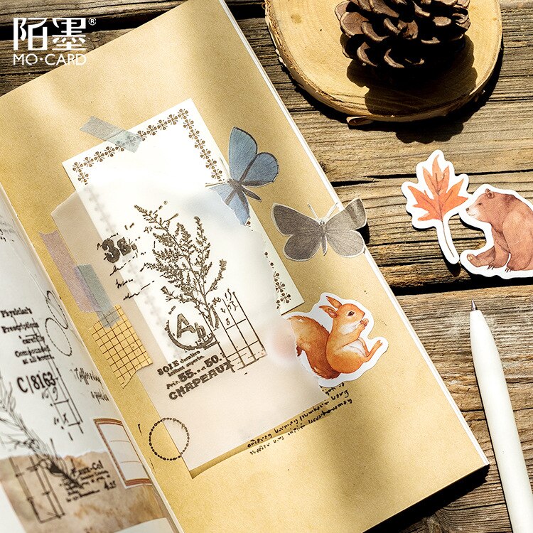40 stuks/pak eekhoorn totem reizigers notitieboekje pakket gepost het kawaii planner scrapbooking notitieboekje kantoorbenodigdheden