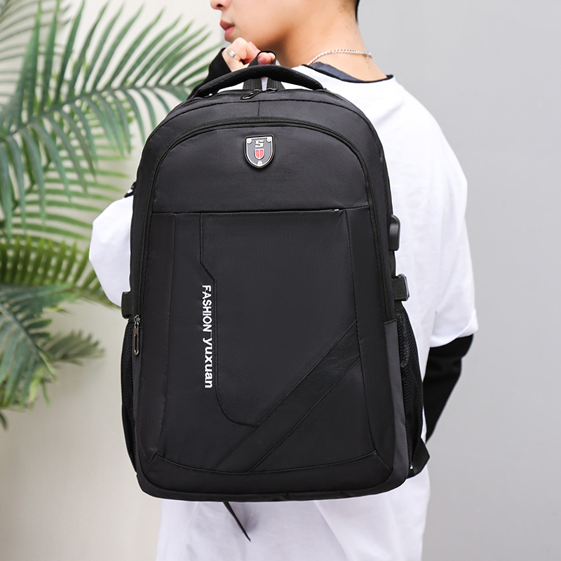 Backpack Men Nylon Backbag 15.6 Inch Laptop Rucksack Charging Shoulder Bag Large Capacity Bagpack Male Mochilas Knapsack