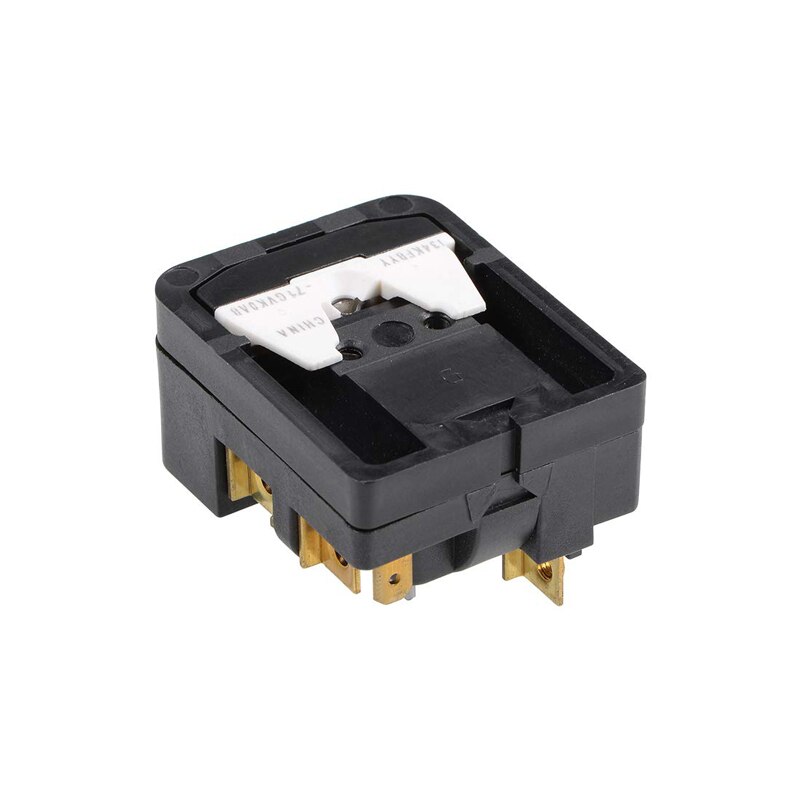 Refrigerator PTC Starter Relay 3 Pin Black Compressor Overload Protector Fridges Efficient Safety Accessories