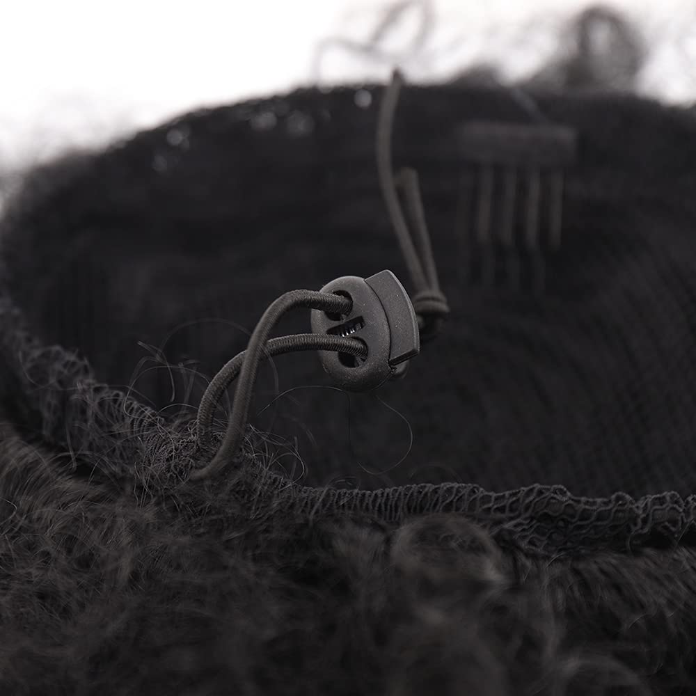 Synthetic 1PCS Kids Ponytail Afro Puff Ponytail for Girls Kids Kinky Curly Hair Updo Donut Chignon Children Small Size Hair Buns