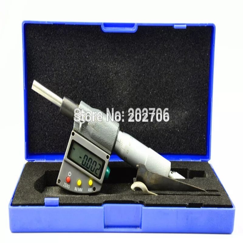 0-25mm Micron Electric Micrometer Head 0-1inch Electronic Micron Micrometer Head 0.001mm Digital Micrometer Head Electri