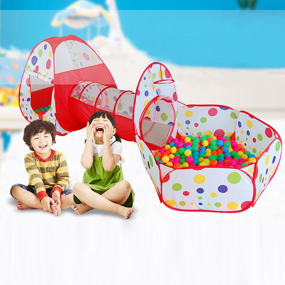 Große Kinder Zelt Haus Baby Pool Rohr Tipi Spielen Zelt Kinder Ozean Ball Pool Pit Faltbare Baby Pipeline Krabbeln Spiel haus