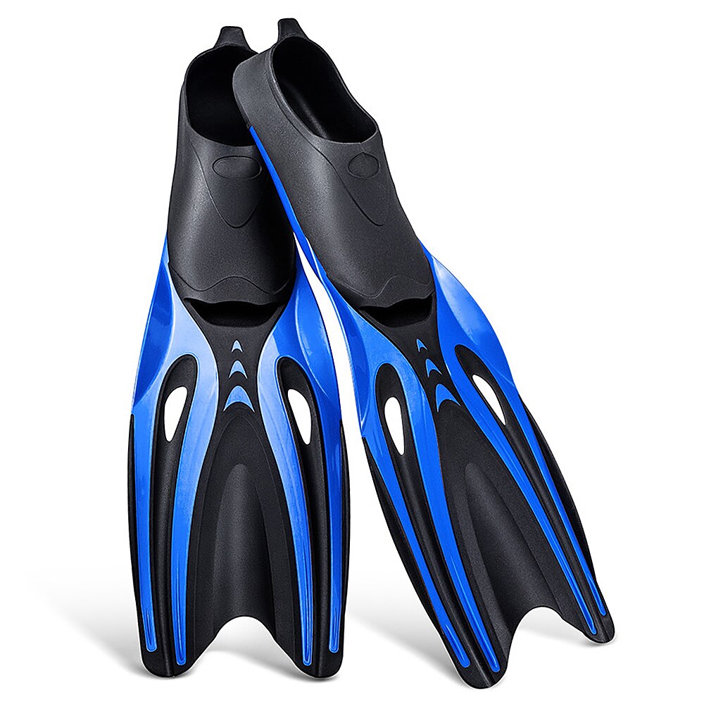 Adult Long Snorkeling Fins Full Foot Pocket Flippers Light Swim Fins Scuba Diving Flippers Snorkeling Gear Snorkeling Equipment