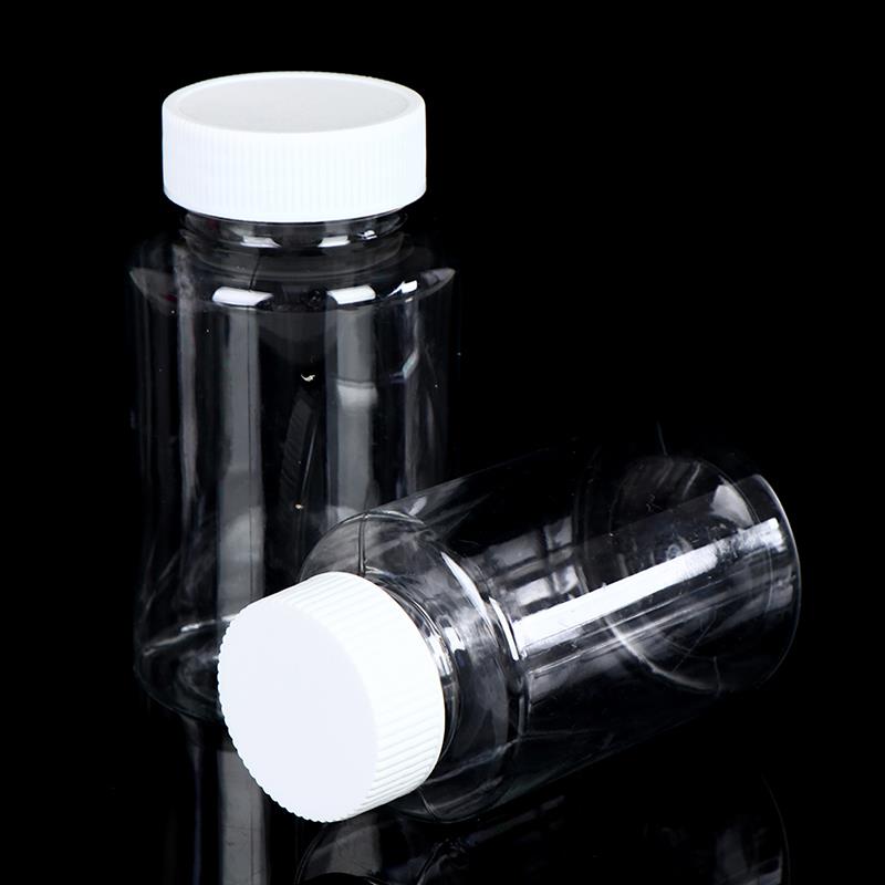 5Pcs Hervulbare Flessen 15Ml/20Ml/30Ml/50Ml/100Ml/150ml/200Ml Plastic Pet Clear Lege Seal Flessen Container